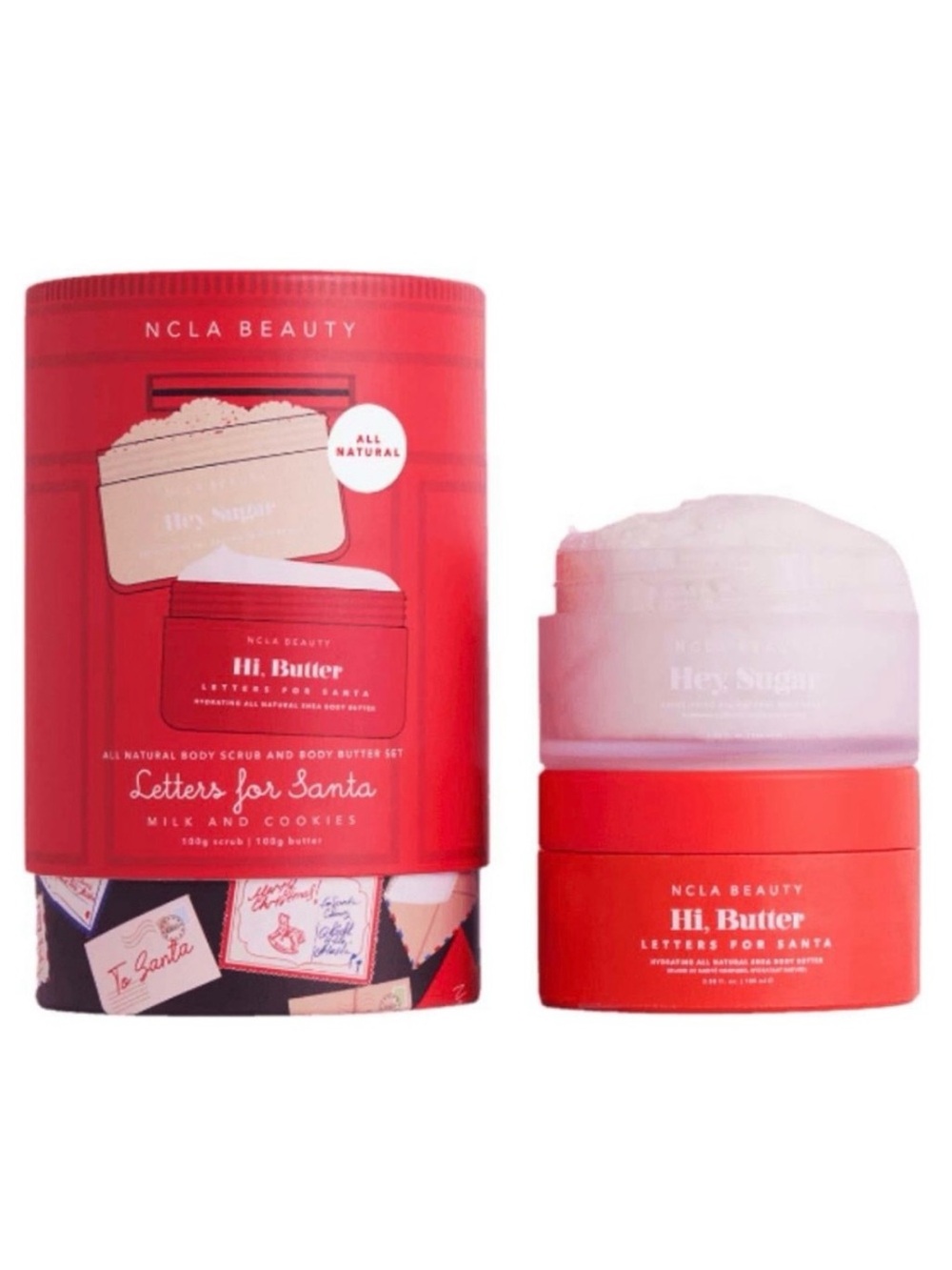 NCLA Beauty Letters for Santa 2-Piece Body Care Gift Set in Milk and Cookies